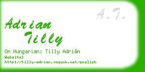 adrian tilly business card